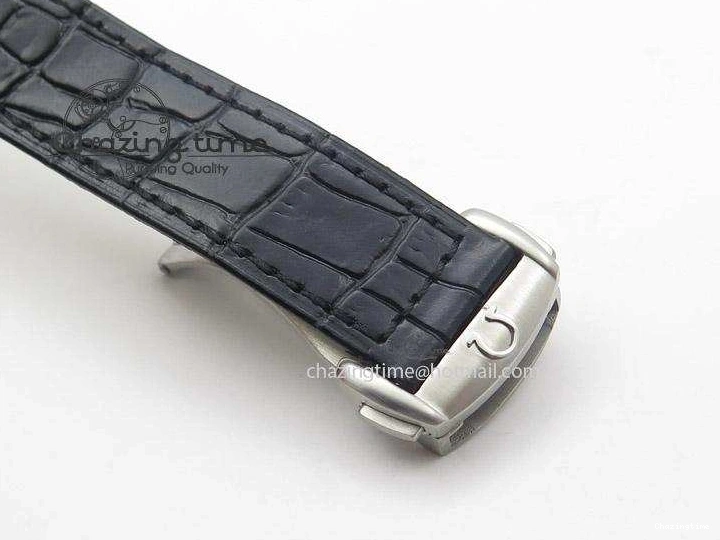 0721 Globemaster Master Chronometer SS V6F Best Edition White Dial On Black Leather Strap A FastDry 8269